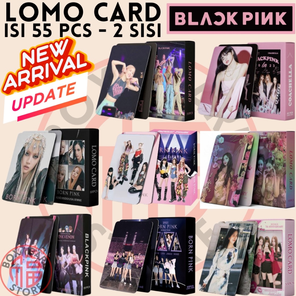 Lariz manisBb0B5 [BOX Baru Store] Lomo Card BLACKPINK 55pcs Lomo Card BLACKPINK 30pcs Murah Photocard PC Black Pink Jennie Jisoo Lisa Rose Girl Band