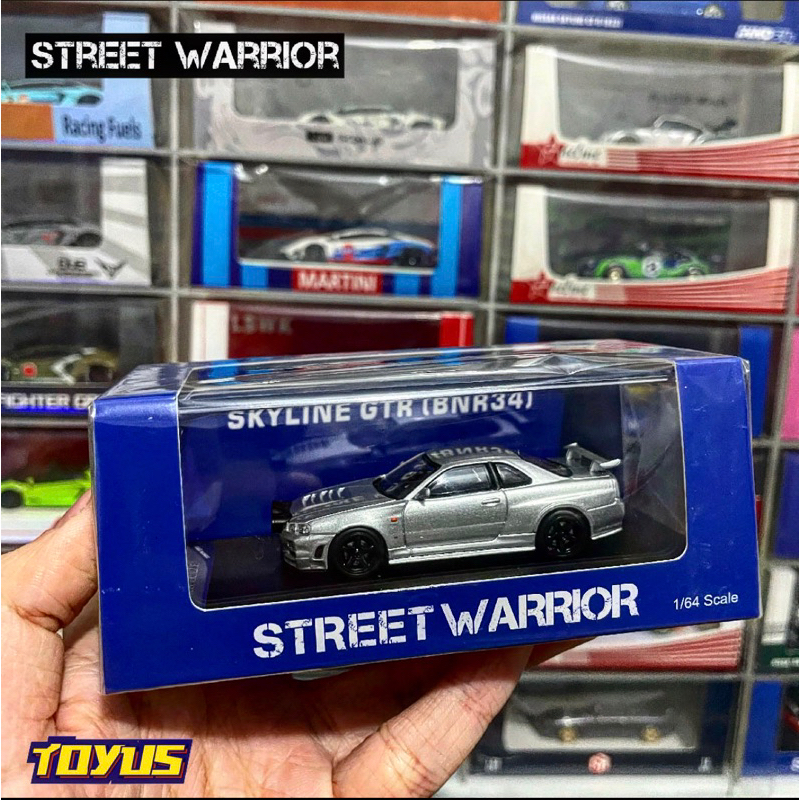 Street Weapon Street Warrior - Nissan Skyline GTR BNR34 Silver