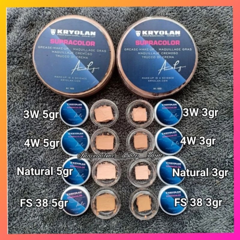 Foundation Kryolan 5gr || Supra color Kryolan Foundation Original || Foundation Kryolan Mini 5gr