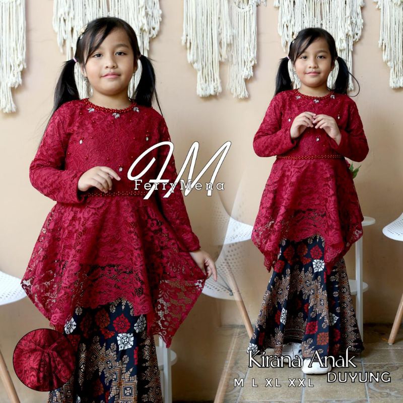 BAJU MUSLIM ANAK//KEBAYA BROKAT ANAK WISUDA//KEBAYA BROKAT ANAK LUCU//BROKAT ANAK COUPLE//BAJU BRUKA