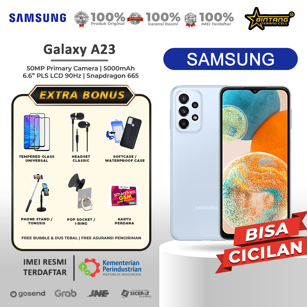 SAMSUNG GALAXY A23 5G NFC RAM 8/128GB  GARANSI RESMI