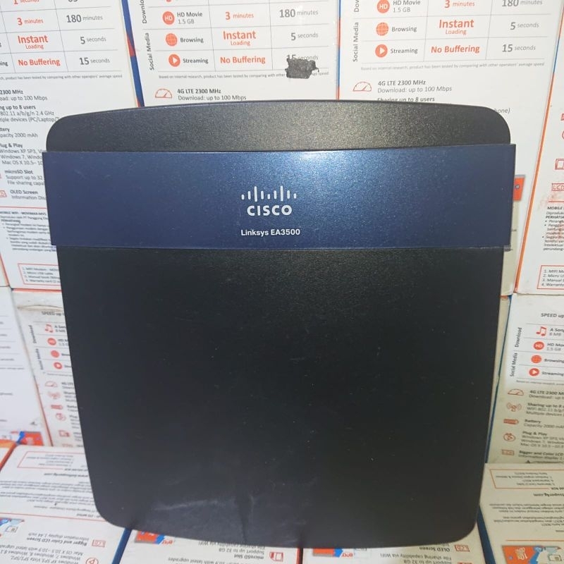 CISCO LINKSYS EA3500 Gigabite N750 Dual-Band Smart Wi-Fi Router [Batangan]