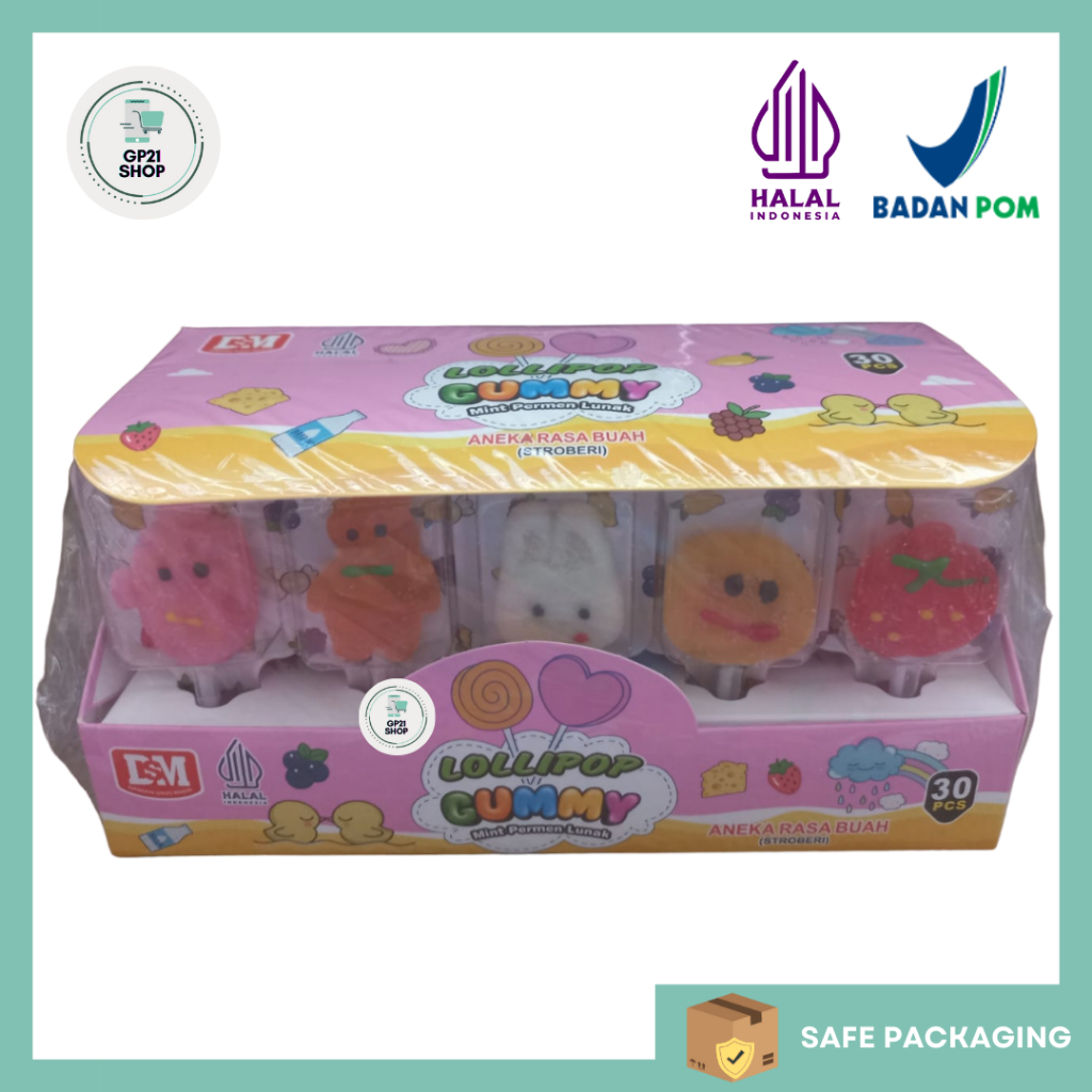 

DSM Lolipop Gummy Box Isi 30