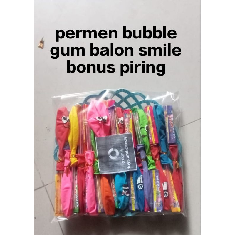 

permen bubble gum balon smile