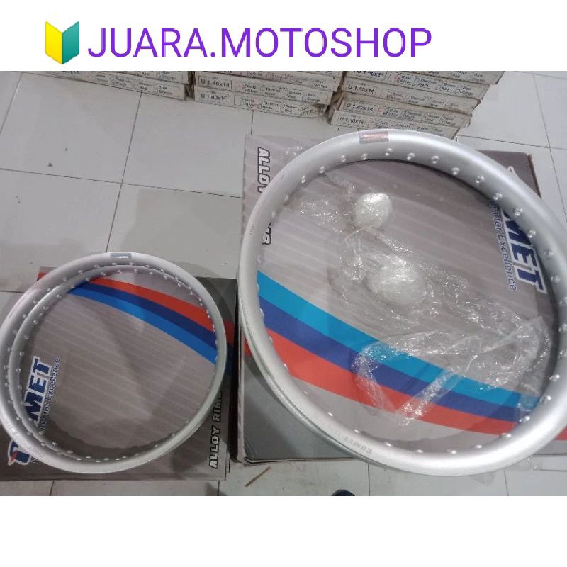 VELG PELEK JARI JARI COMET U SHAPE UKURAN 140 160 RING 17 SILVER GOLD HIJAU HITAM