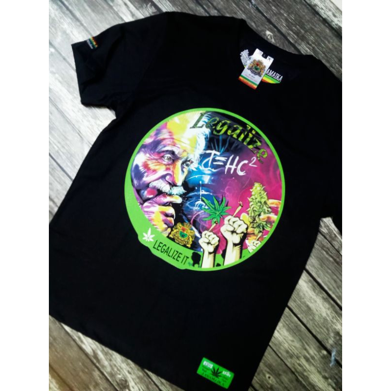 Kaos 420 thc legalize hitam katun