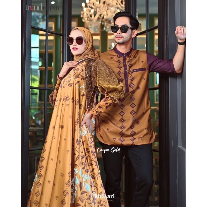 [RITZ SYAR'I] GAMIS SYARI TERBARU / DRESS SET MEWAH " CARPA - DIPTEROKARPA " By Ritz Syar'i