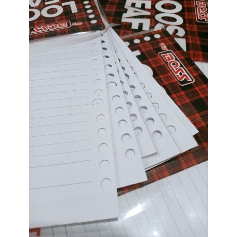 

ISI BINDER BIG BOSS A5 B5 50 LEMBAR / KERTAS ISI ULANG BERGARIS