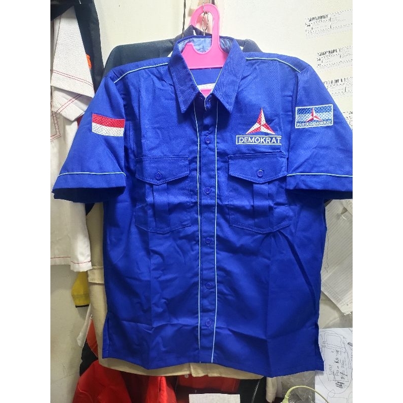 kemeja Demokrat bordir bordir komputer