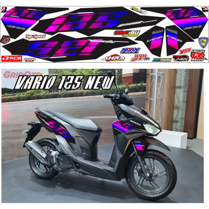 COD / STRIPING MOTOR HONDA NEW VARIO ISS NEW 125/  2022-2023 VARIASI STIKER MOTIF SIMPLE BUAT HONDA 