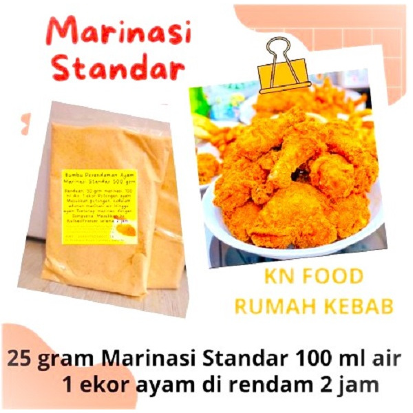 

Bumbu Marinasi Ayam 500gr Marinade Fried Chicken Standar 500gr