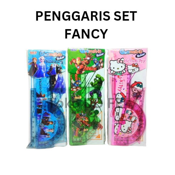 

(1 Pack) Garisan Set/ Penggaris Set/ Penggaris set Fancy