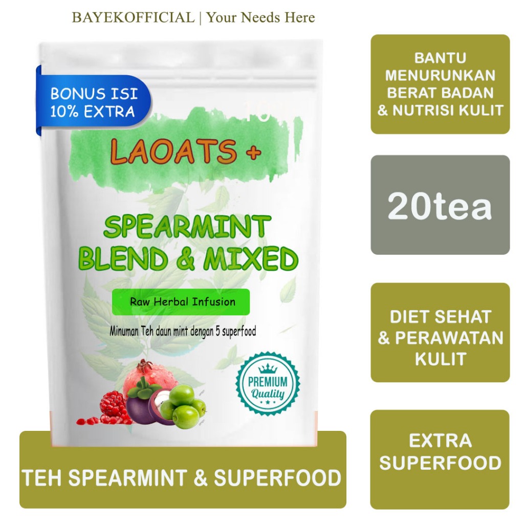 

Spearmint Tea Spearmint Tea Untuk Jerawat Organic Spearmint Tea Raw Herbal Peppermint Tea Laoats