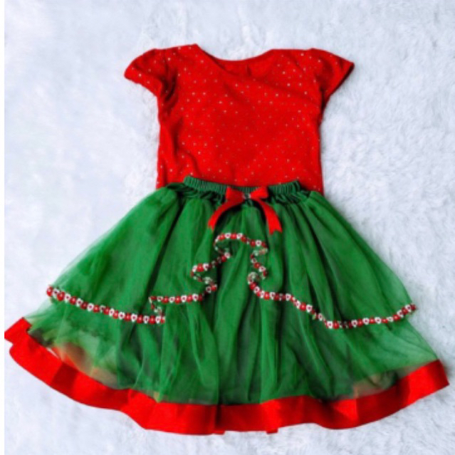 rok natal hijau preloved