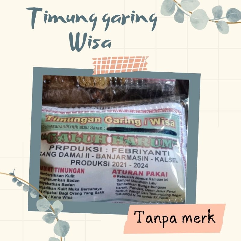 Timung betangas Wisa penyakit kuning tanpa merk