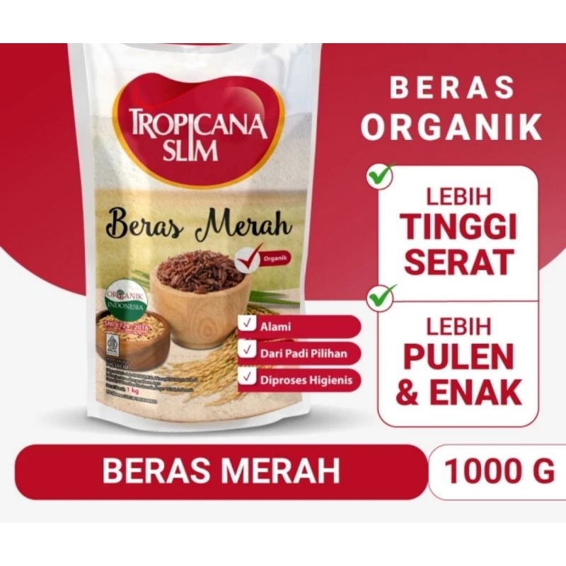 

Tropicana Slim Beras Merah / Brown rice (1000 g).