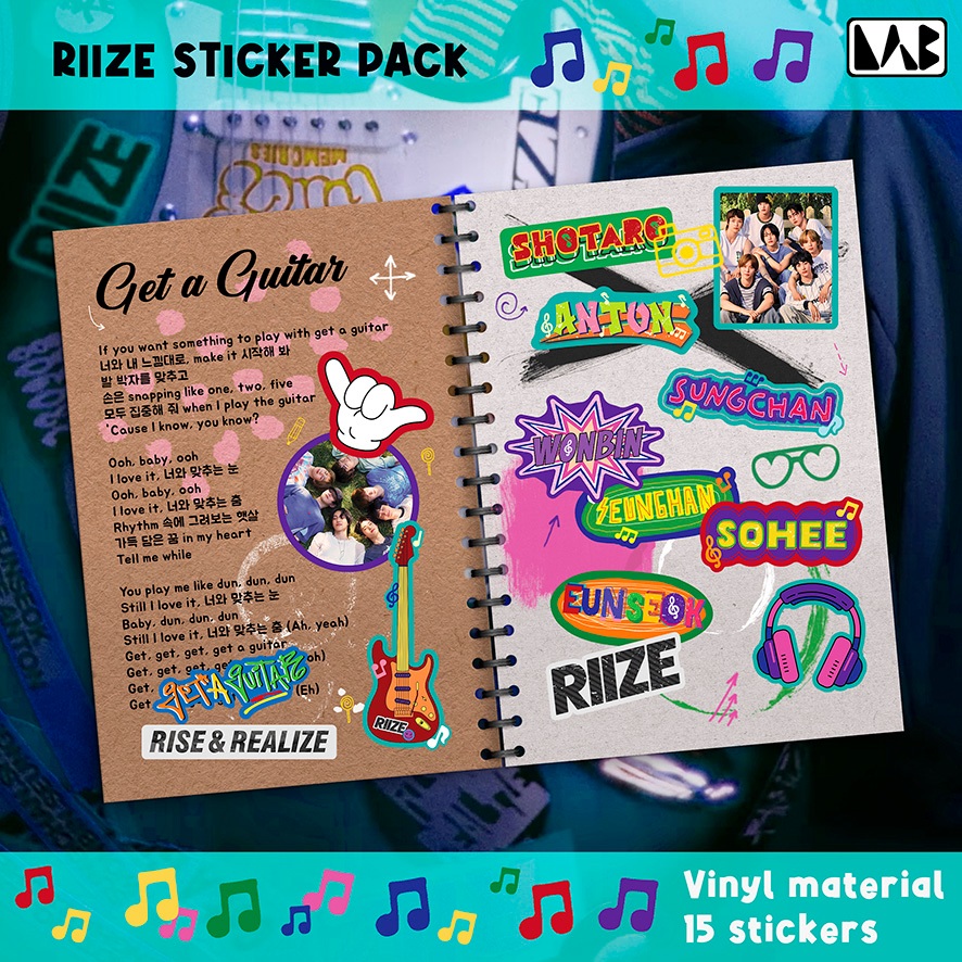 

[LAB] Sticker Pack RIIZE 'Get a Guitar'