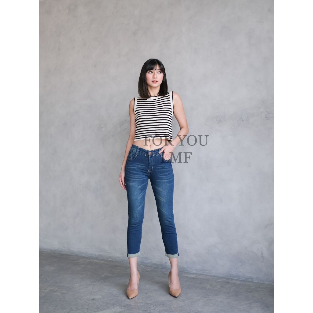 Celana Jeans Wanita Stik Balik Basic Skinny Jeans Premium - LMF Jeans