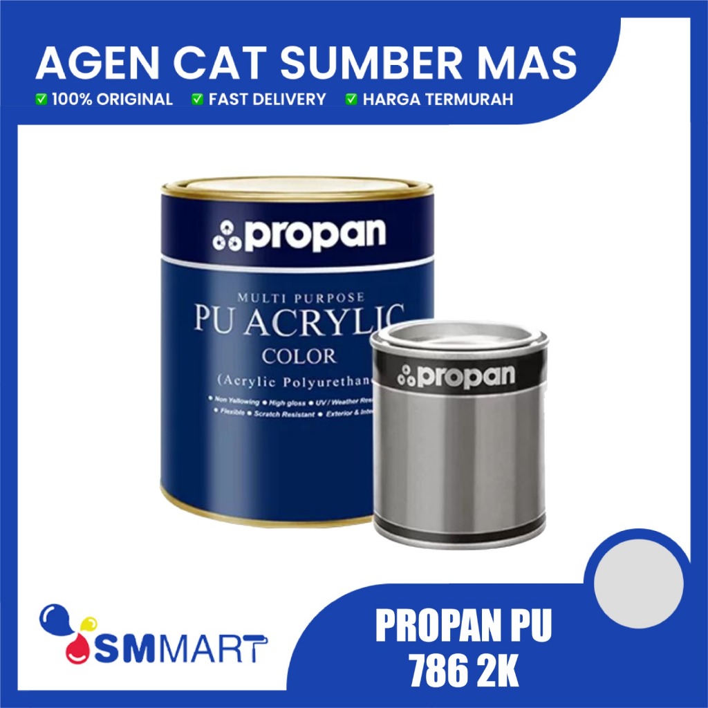 PROPAN MULTIPURPOSE PU 786 ACRYLIC WARNA BALCK GLOSS/ DOFF/ SATIN 1LITER