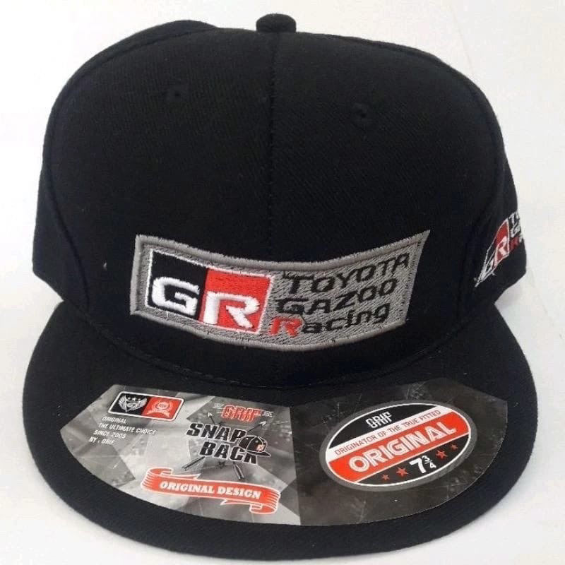 TOPI SNAPBACK GR TOYOTA GAZOO RACING FULL BORDIR