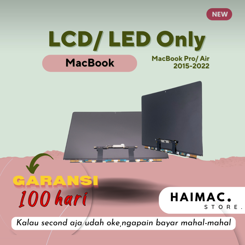 LCD LED ONLY MacBook Pro Retina / Air 2015-2022 - LCD ONLY