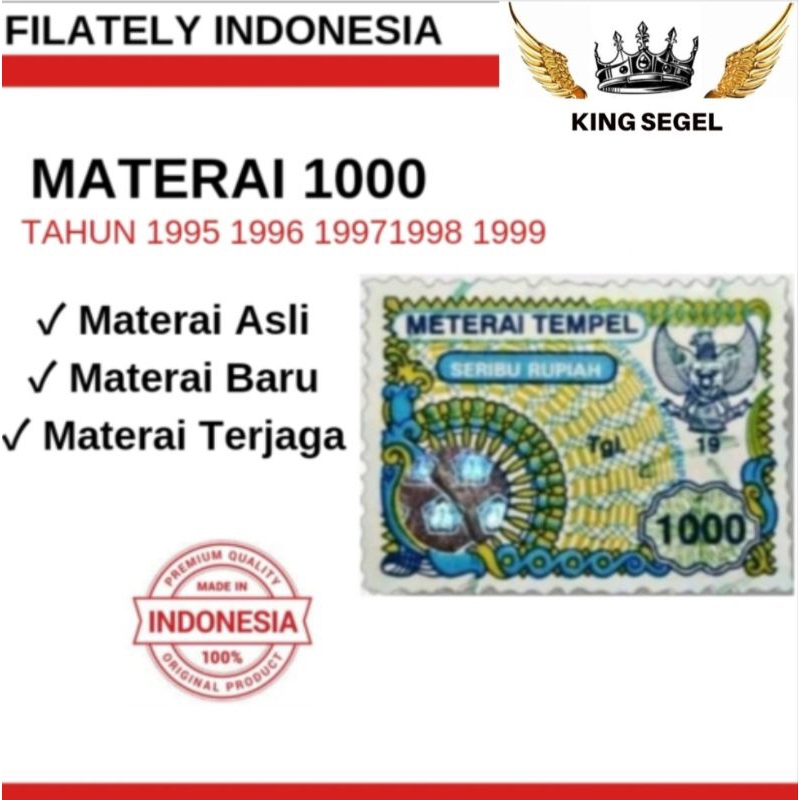 

MATERAI 1000 TAHUN 1995 1996 1997 1998 1999