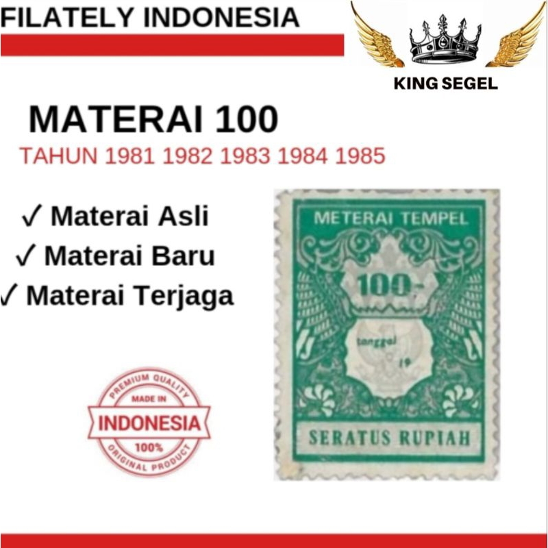 

MATERAI 100 TAHUN 1981 1982 1983 1984 1985