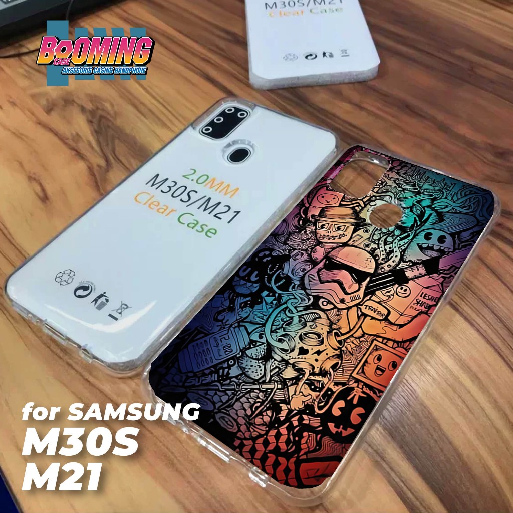 Case Samsung M21 - M30S Casing Samsung M21 - M30S Motif [GRAFFITI] Booming Case Softcase Premium - C