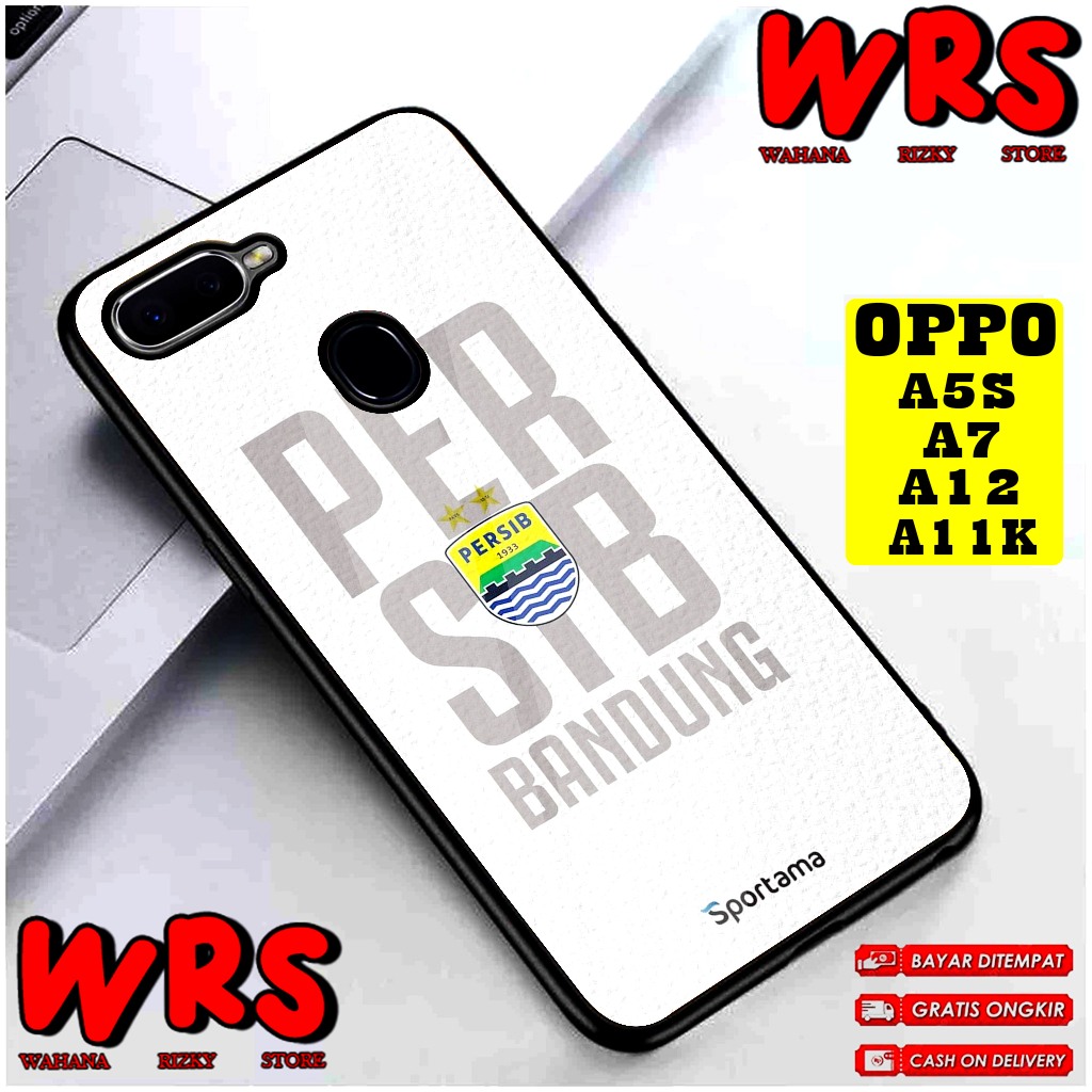 Case  OPPO A3S A1K A5S A7 A11K A12 A5 A9 2020 Motif CLUB BOLA PERSIB Case Karakter,Anime,Abstrak,Cus
