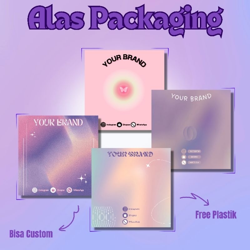 

Alas Packaging II / Alas Packing / Kertas Packing / Aksesoris / Free Plastik / Bisa Custom Design / Alas Aksesoris/ Alas Gelang