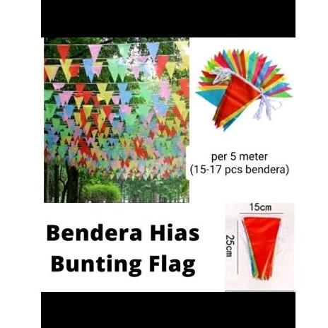 BENDERA HIAS SEGITIGA / BENDERA SEGITIGA UMBUL UMBUL