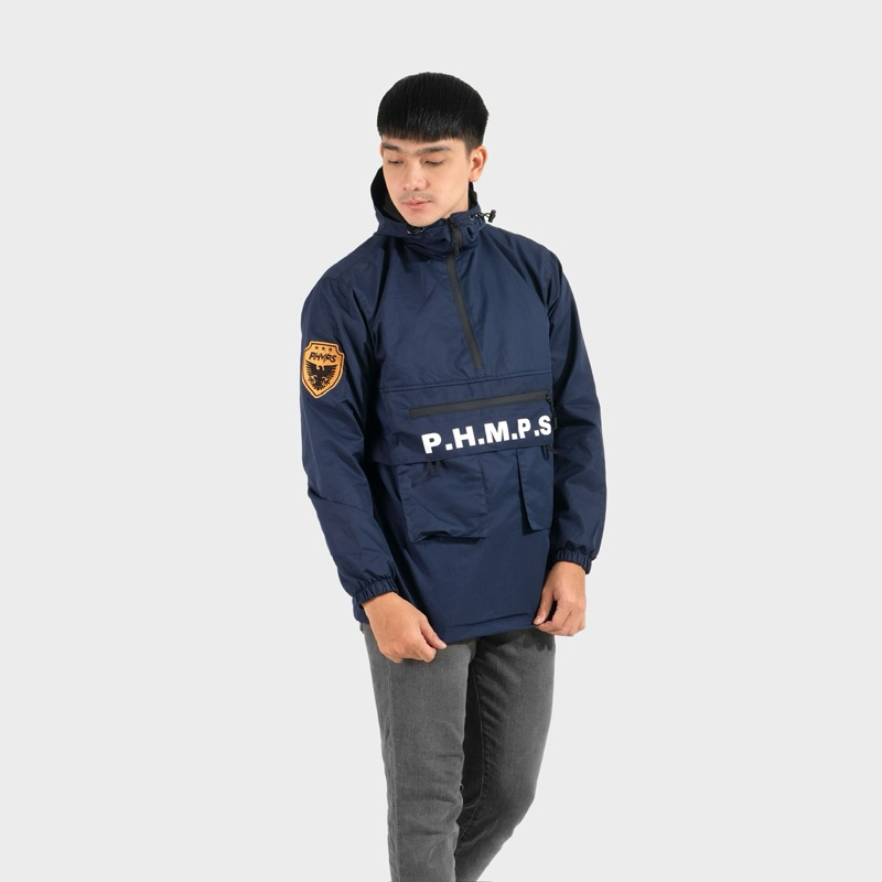 PHOMPPHIESS Jaket Gorpcore Anorak Navy Jaket Cagoule Gunung