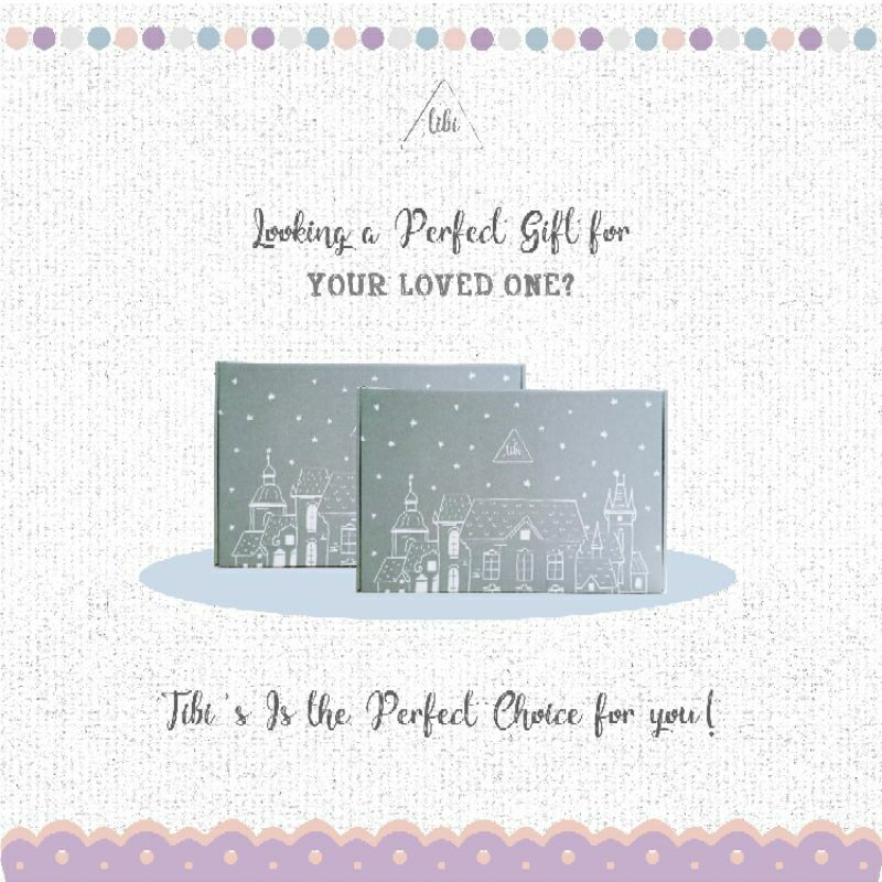 

TIBI - Gift package - gift box - card - ribbon + bubble wrap