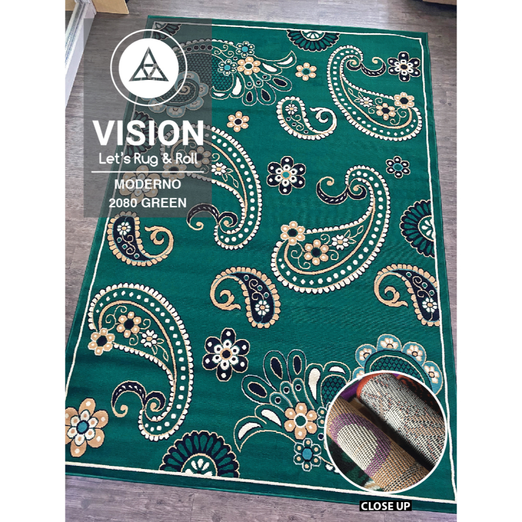 Karpet Lokal Moderno 190 x 260 cm 2080 Green