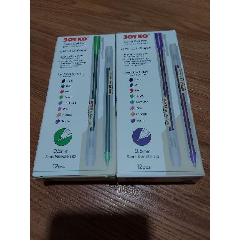 

JOYCO COLOR GEL PEN GPC-372 ISI 12 PCS WARNA