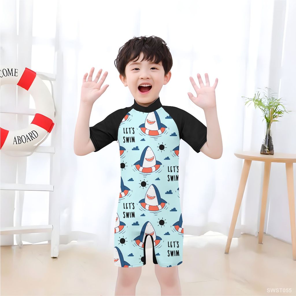 Baju Renang Anak Cowok Cewek Karakter Hewan