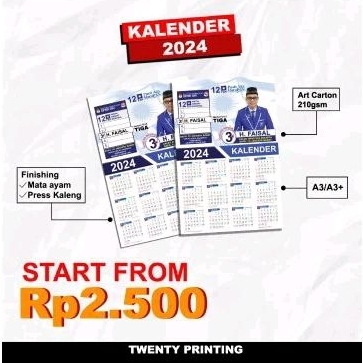 

KALENDER 2024 TEBAL 310gsm min 1000 pcs