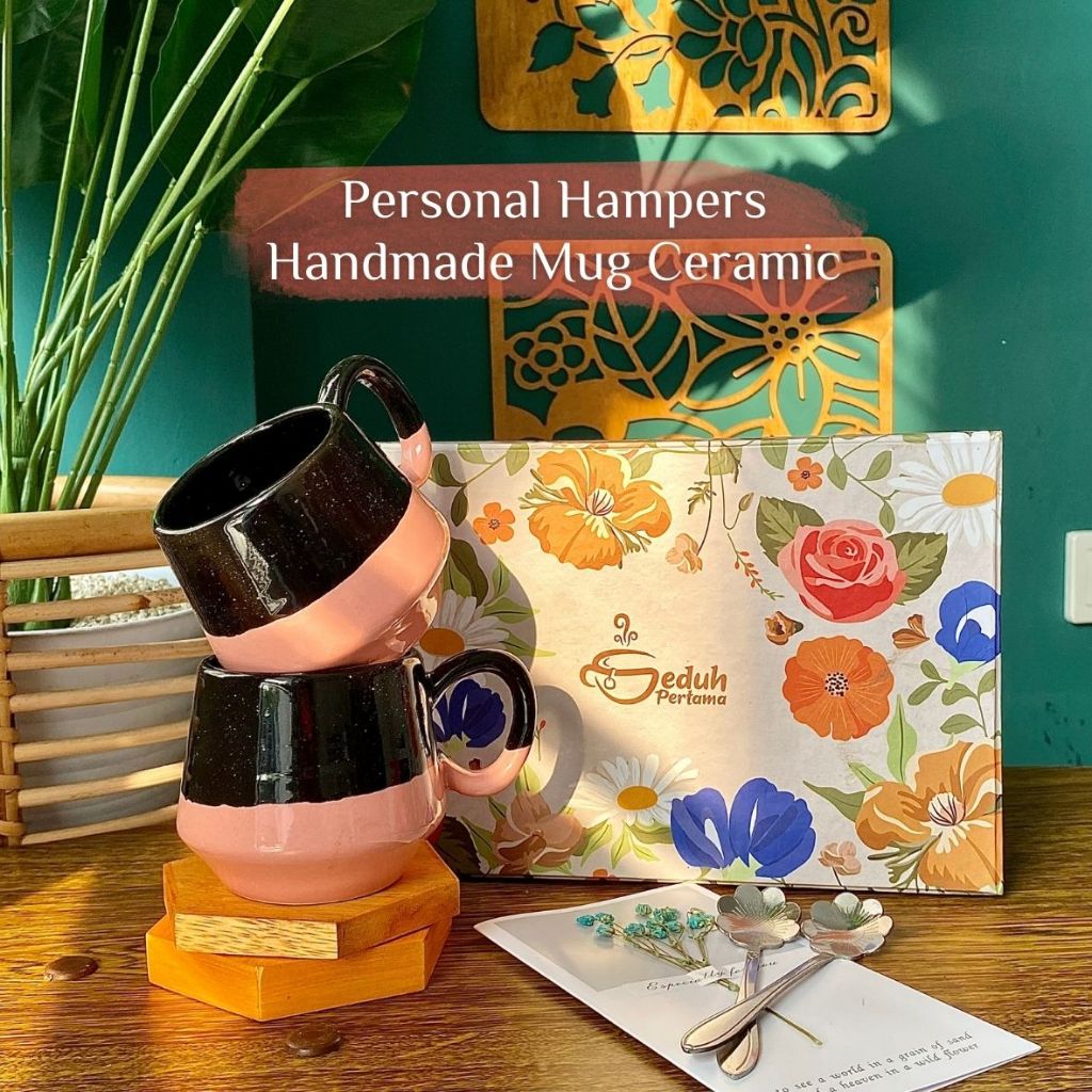 

Premium Flower Box Hampers Mug Single Double Set [bisa grafir nama & logo] Garansi pengiriman aman