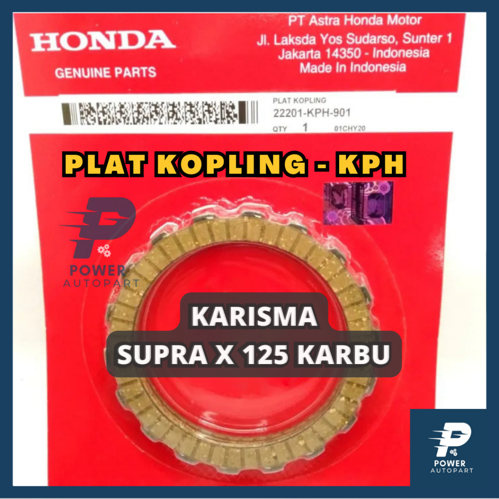 ORIGINAL Kampas Plat Kopling Supra x 125 / Kampas plat Kopling Kharisma / Plat kopling Supra X 125 -