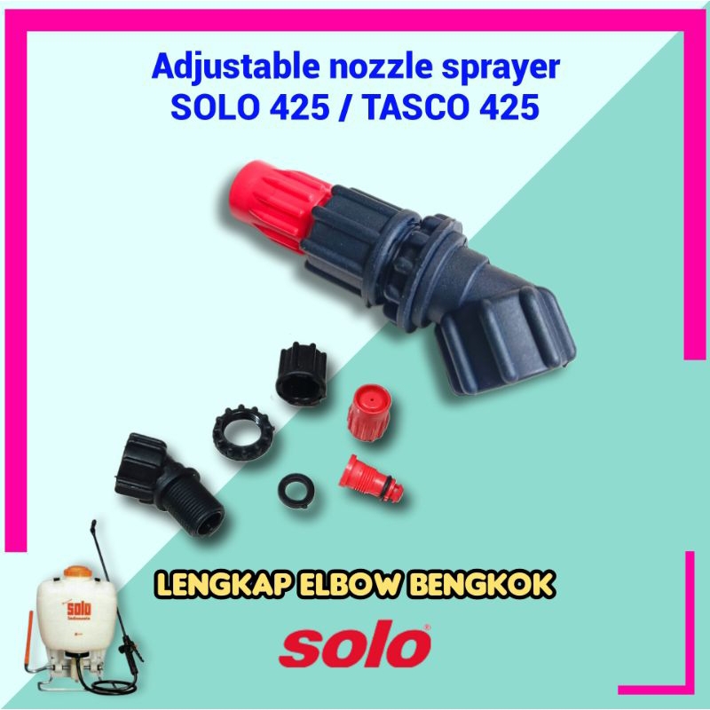 Nozzle sprayer SOLO 425 adjustable elbow red nosel tangki pompa gendong manual + elektrik