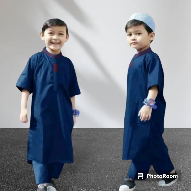 baju muslim anak laki laki/baju gamis muslim anak laki laki 1-10 tahun