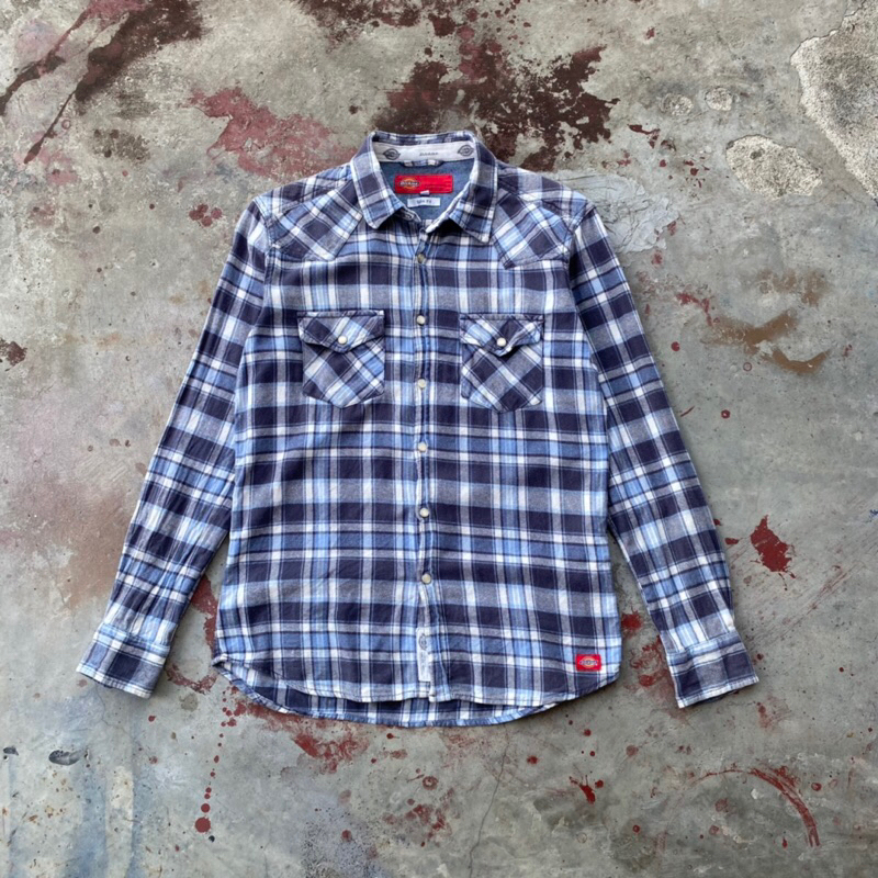 kemeja flanel dickies work wear ( second/bekas )