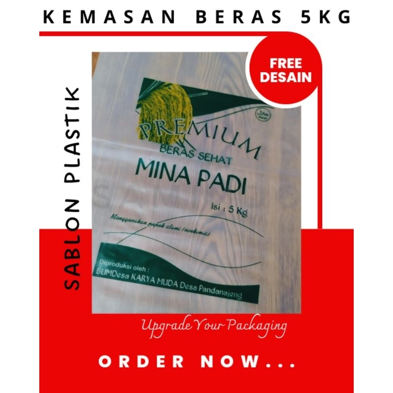 plastik hd beras 5kg sablon custom