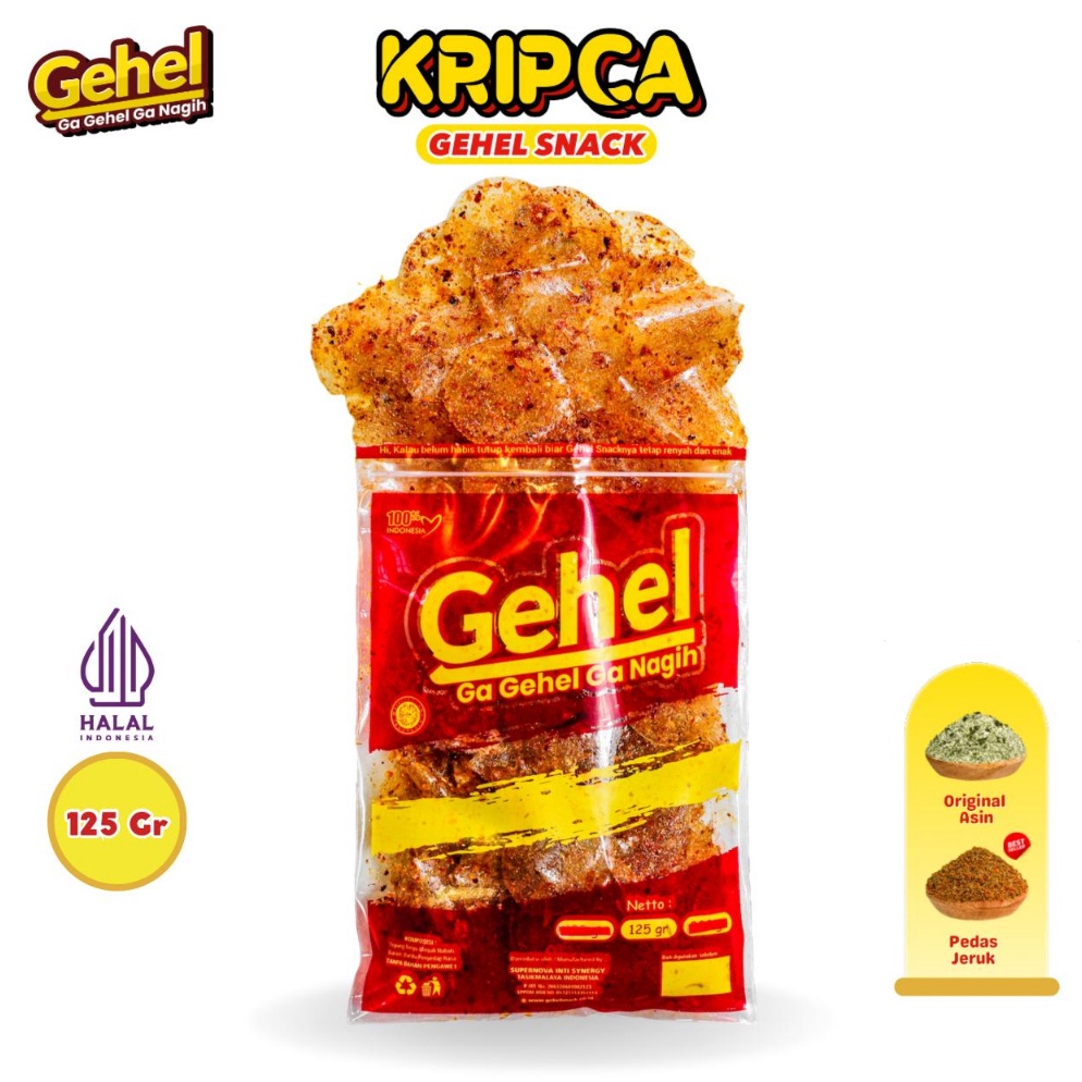 

Ready stock Gehel Kripca 125gr Makanan Ringan H86