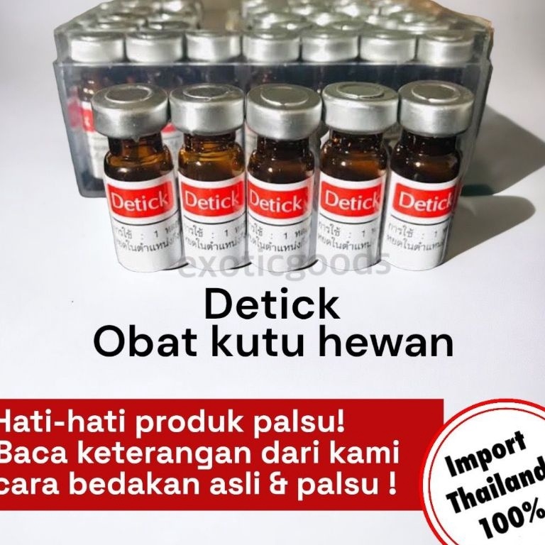 Khusus hari ini IdEe3E8 EXOTICGOODS OBAT KUTU HEWAN DETICK ANJING DETICK KUCING DETICK 1ml DETICK 2m