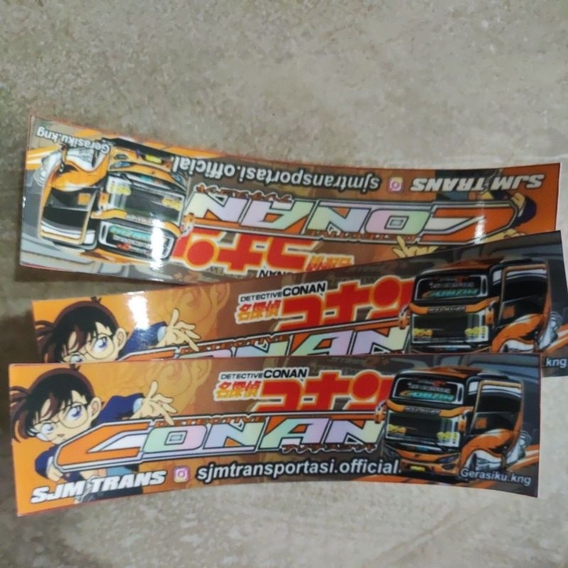 STICKER BUS DR CONAN 1 pcs
