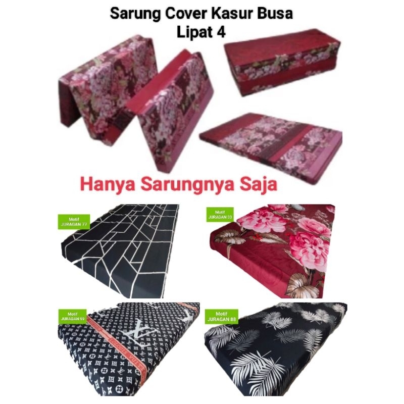 Hanya Sarung  Sprei Kasur Lipat Resleting Sarung Caver Seprei Kasur Busa Lipat Resleting ukuran 200x