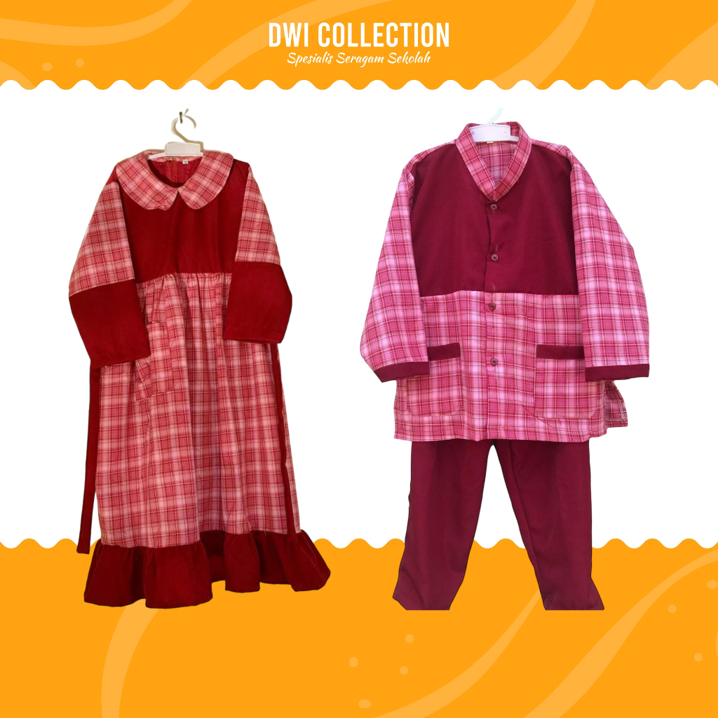 SERAGAM MUSLIM KOTAK ANAK SEKOLAH PAUD / TK