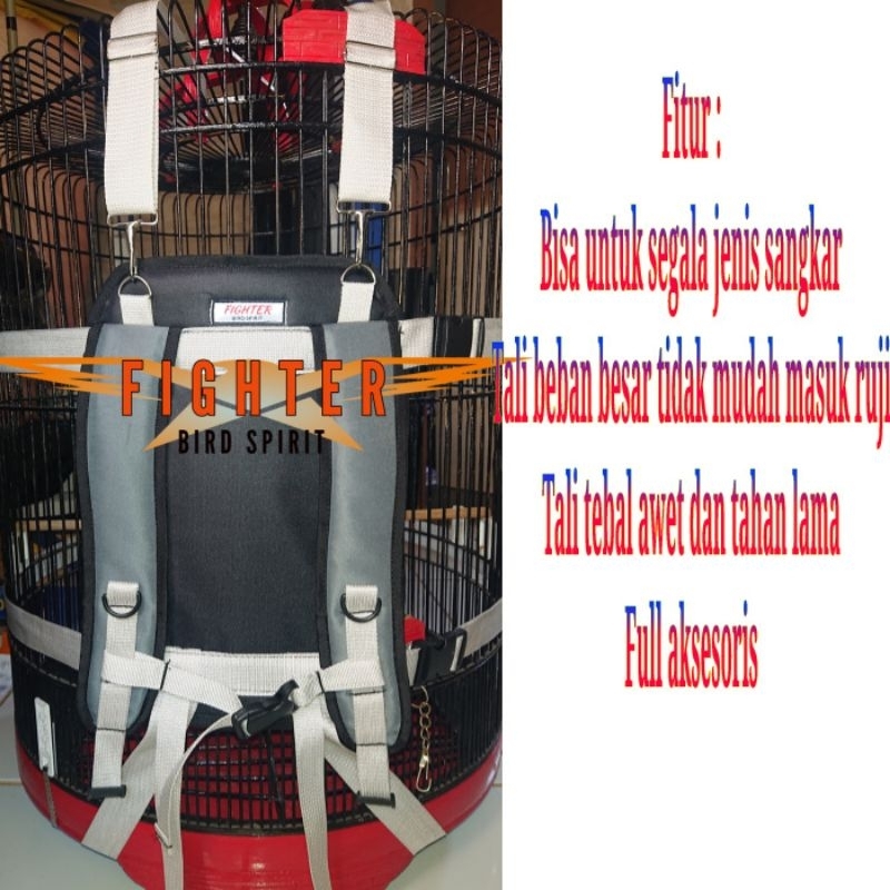 Ay00 Tas Sangkar Murai Sangkar Kotak Sangkar Lovebird Tali Besar Dan Tebal