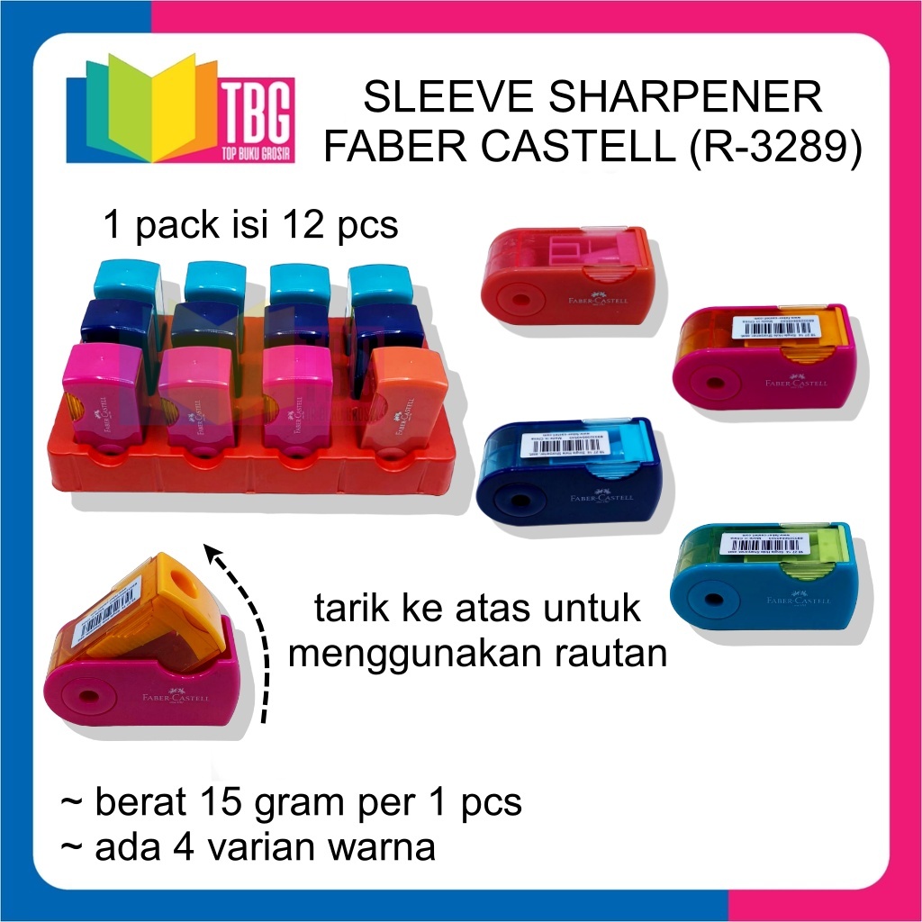 

1 PCS SLEEVE SHARPENER FABER CASTELL / RAUTAN FABER CASTELL/ ASAHAN/ PENCIL SHARPENER (R-3289)